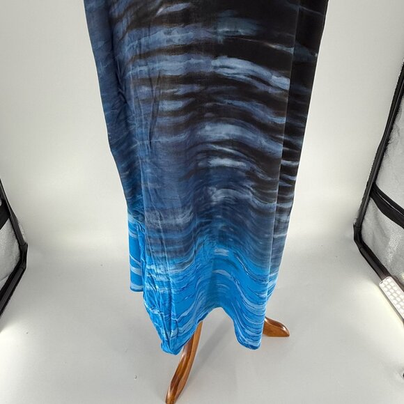 River + Sky Sayulita Duster Blue Orchid Tie-Dye Open Front Lightweight Kimono Ca - Picture 4 of 8